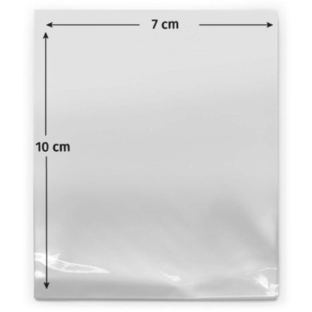 Sachets 7x10 cm de cellophane transparent