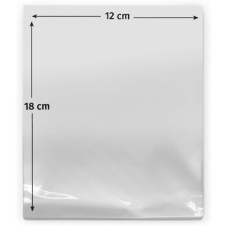 Sachets 12x18 cm de cellophane transparent