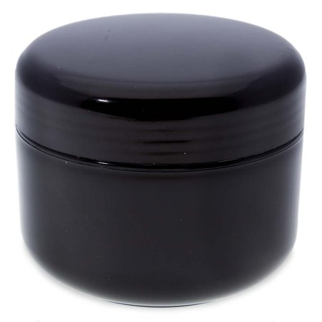 Récipient noir avec obturateur de 50 ml