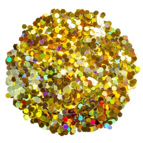 Paillettes holographiques dorées 2mm Paillettes holographiques dorées 2mm