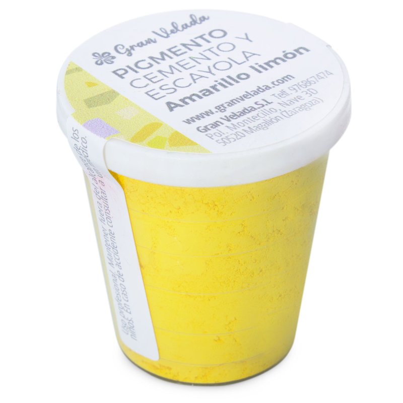 Pigmento amarelo limao para cimento e gesso