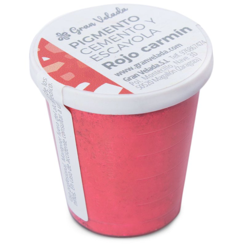 Pigment rouge carmin pour ciment et plâtre