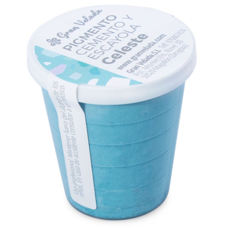 Pigment céleste pour ciment et plâtre