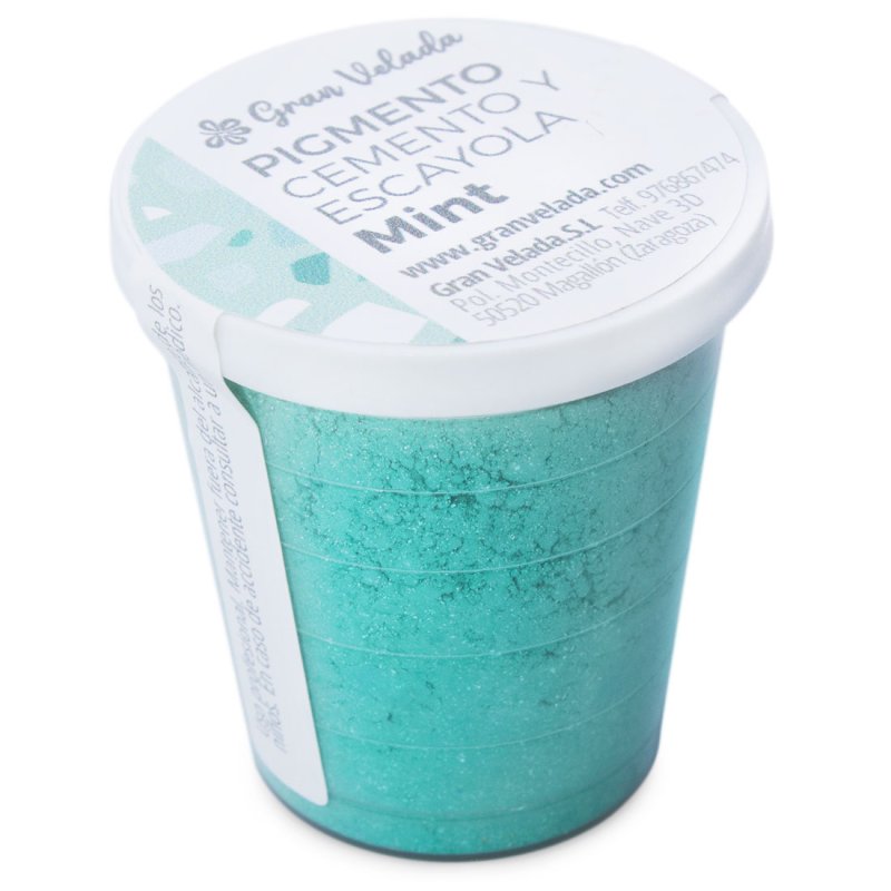 Pigment mint pour ciment et platre