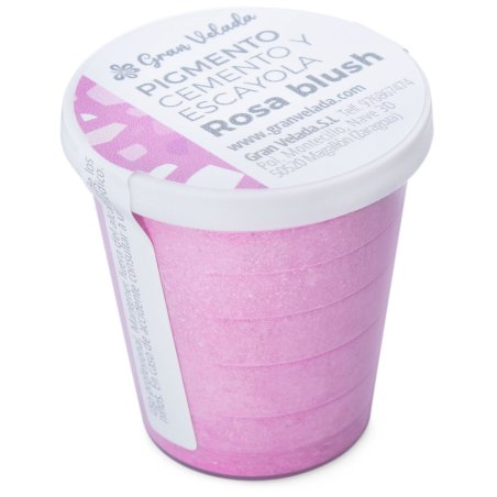 Pigmento rosa blush para cimento e gesso