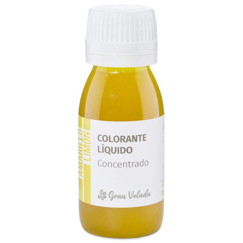 Corante concentrado liquido amarelo limao - 1