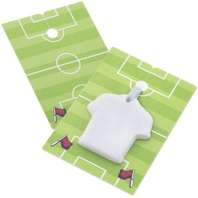 Cartão de campo de futebol pequeno para packaging
