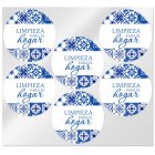 Adesivos redondos limpeza para o lar