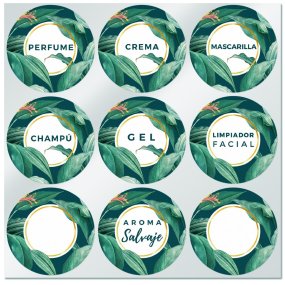 Mix adesivos redondos tropical sauvage Mix adesivos redondos tropical sauvage
