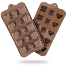 Moldes de silicone para 15 chocolates