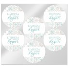 Adesivos redondos limpeza para o lar