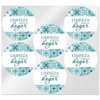 Adesivos redondos limpeza para o lar