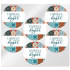 Adesivos redondos limpeza para o lar