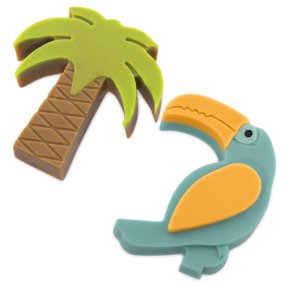 Molde tucano e palmera