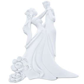 Molde noivos dançando cerâmica perfumada