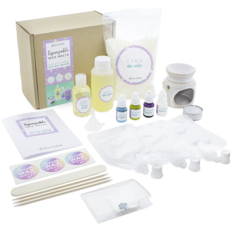 Kit todo incluido para hacer squeezable wax melts