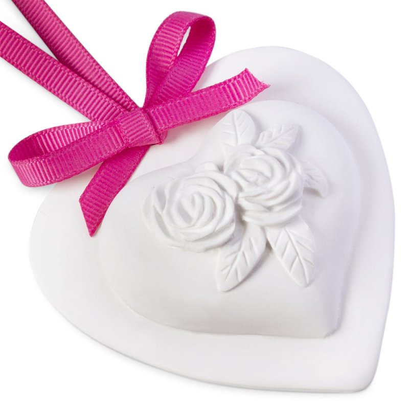 Ceramica perfumada corazon floral