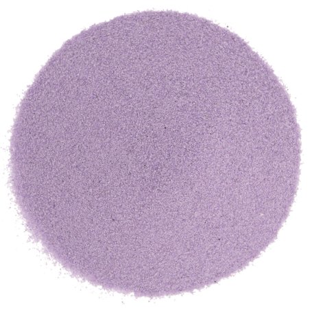 Areia fina de cor lavanda
