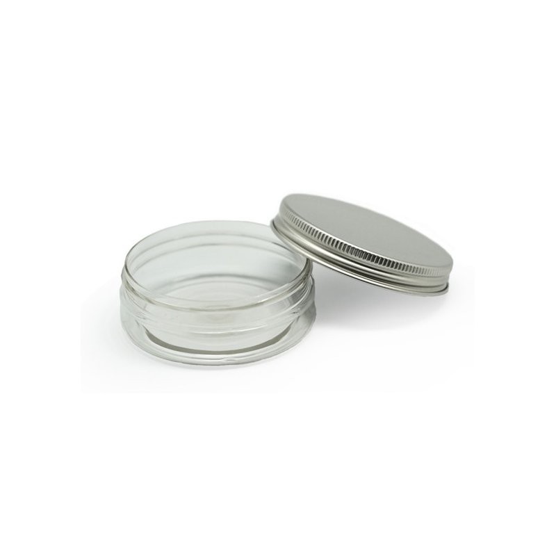 Tarro transparente 50 ml tapa aluminio - Tarro transparente 50 ml para cremas. Gran Velada - Envases para cosmética