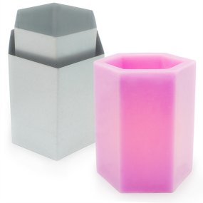 Molde luminaria hexagonal 16,5 x 16 cm