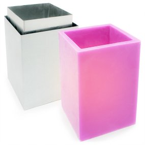 Molde metal luminaria torre de 14x14x21 cm