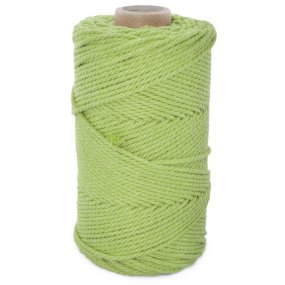 Cordao de algodao verde maca Cordao de algodao verde maca