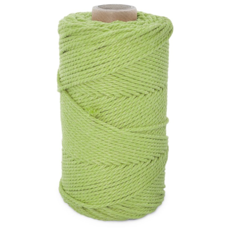 Cordón de algodón verde manzana