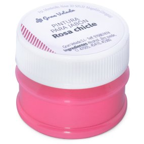 Pintura rosa chiclete para sabonetes