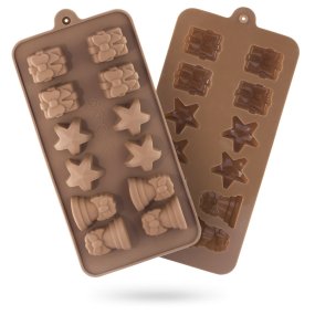 Molde para presentes, estrelas e sinos de natal