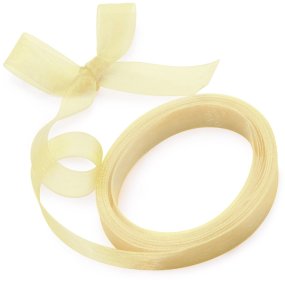 Fita de organza cor natural Fita de organza cor natural