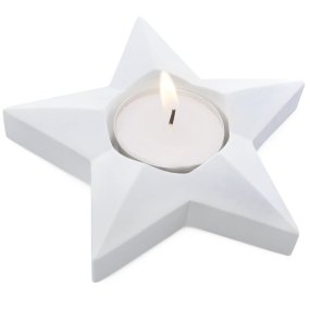 Molde portavelas estrella de Navidad Molde portavelas estrella de Navidad