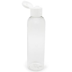Botella 250 ml PET alta tapon bisagra blanco por mayor