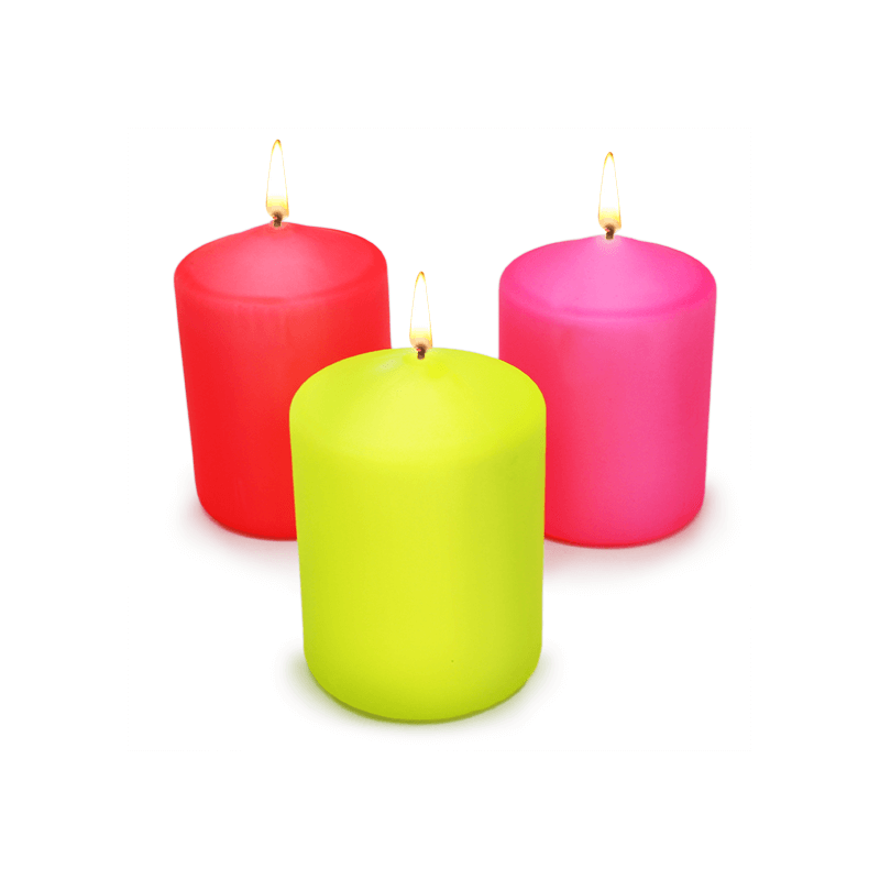 Barnices neon para velas y manualidades