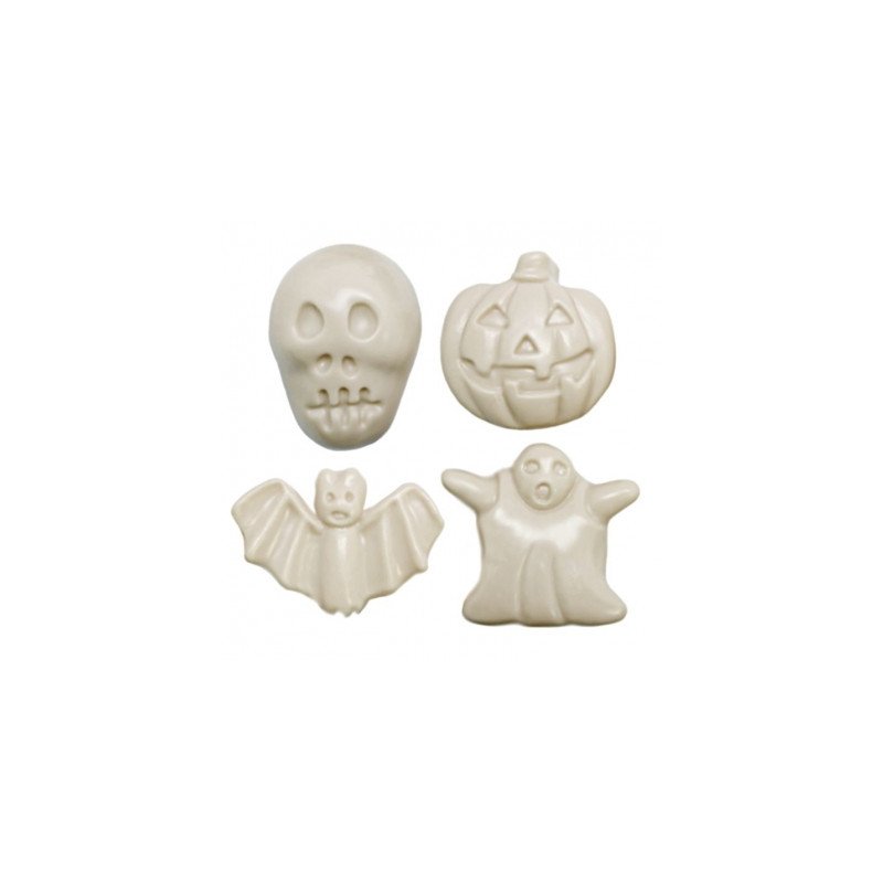 Molde imanes 4 figuras terrorificas Halloween - Molde 4 figuras terrorificas de Halloween para hacer imanes. - Moldes de imanes 