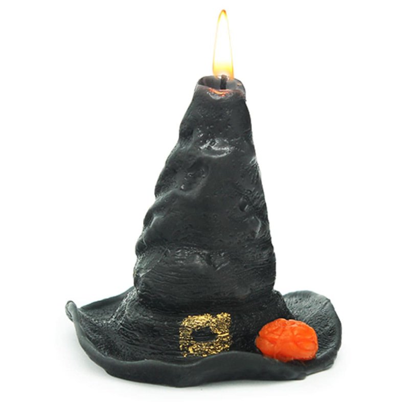 Molde Halloween sombrero con calabacita - Molde manualidades halloween, hacer jabón sombrero bruja - Moldes Jabón Halloween