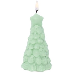 Molde para hacer velas navideñas abeto con piñas