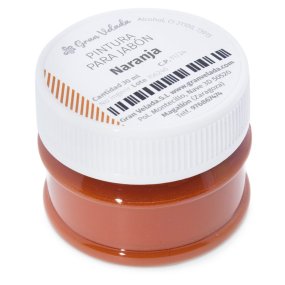 Peinture orange pour savon