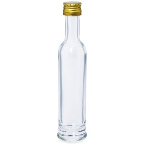 Botella 40 ml de cristal basica tapon dorado Botella 40 ml de cristal basica tapon dorado