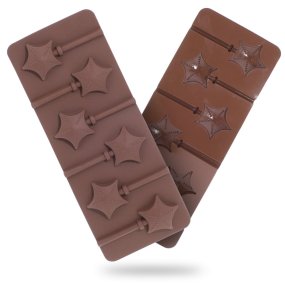 Molde pirulitos de estrela