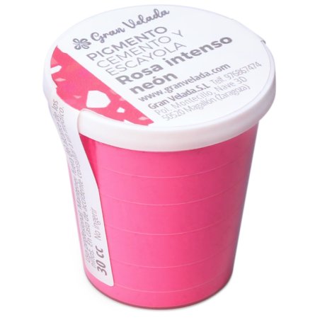 Pigmento rosa intenso neon para cimento e gesso