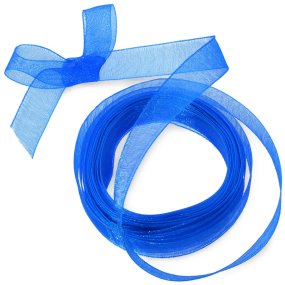 Cinta de organza azul Cinta de organza azul