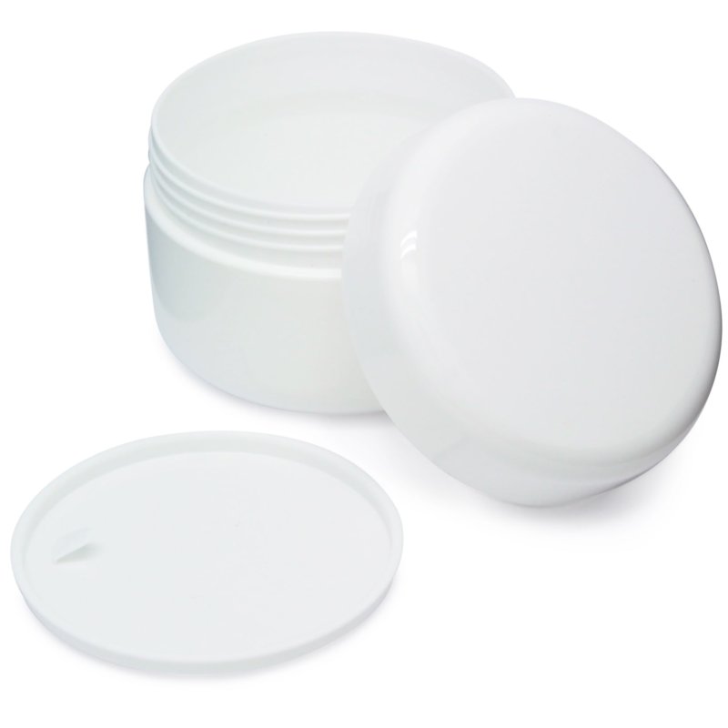 Tarro de plastico blanco para cremas de 100 ml por mayor