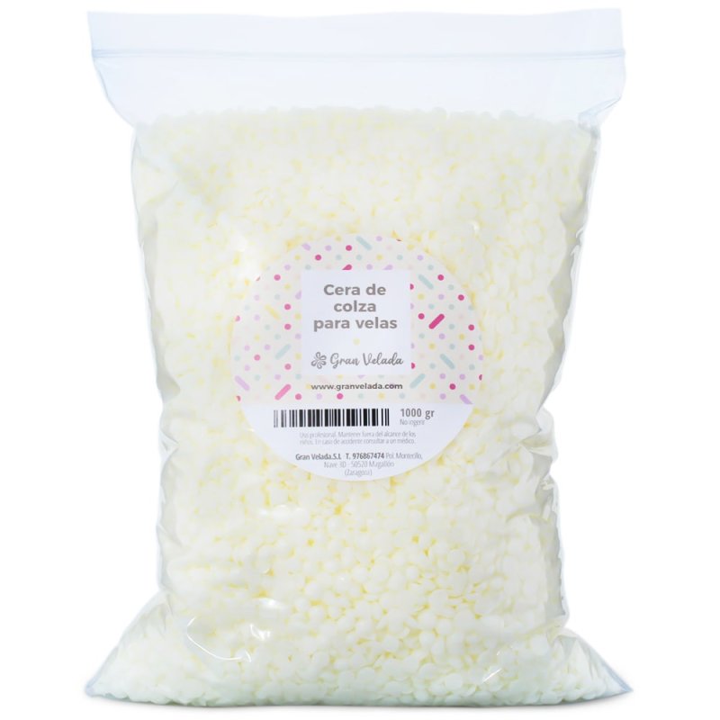 Cire de colza pour bougies en verre - 3