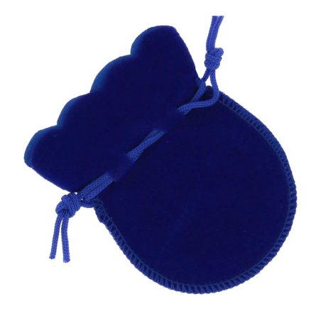 Bolsa de terciopelo azul - 1