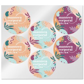 Autocollants pour beurre corporel solide Autocollants pour beurre corporel solide