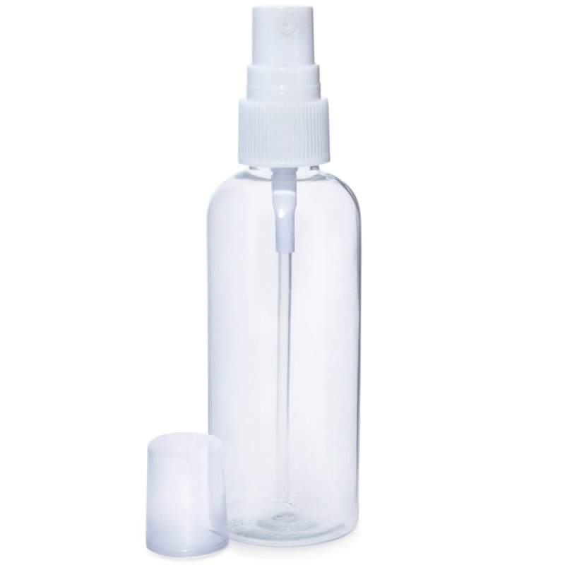 Botella PET 100 ml pulverizador blanco - 1