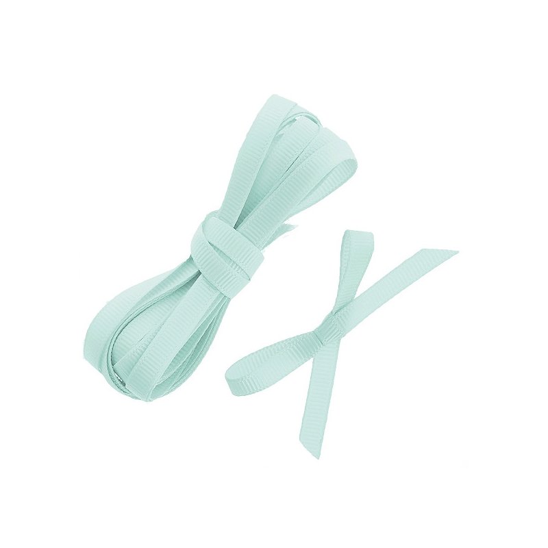 Fita grosgrain mint de 1 cm