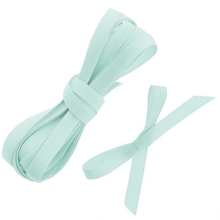 Fita grosgrain mint de 1 cm