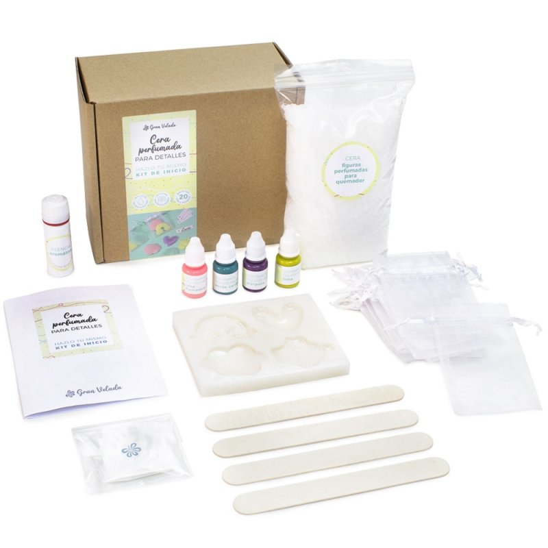 Kit como fazer cera perfumada para detalhes. Materiais e instruções - 2