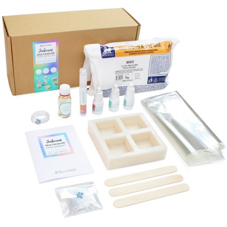 Kit como fazer sabonetes multicoloridos para detalhes. Materiales e instruções - 2